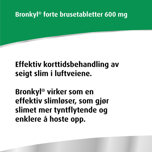 Bronkyl forte Brusetabletter 600 mg