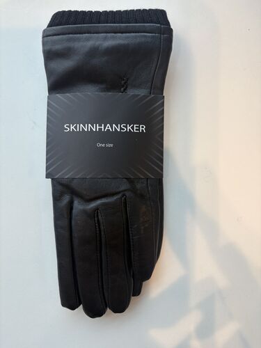 Skinnhansker dame sort onesize