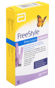 FreeStyle Precision teststrimler for måling av ketoner i blodet, 10stk