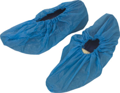 Klinion skoovertrekk plast med strikk 36cm blå 100 stk